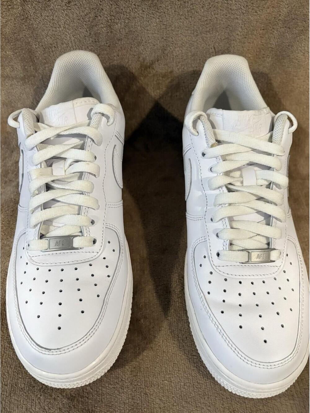 Nike Air Force 1 '07 Triple White Sneaker Shoes CW2288-111 Men's Size US 9.5